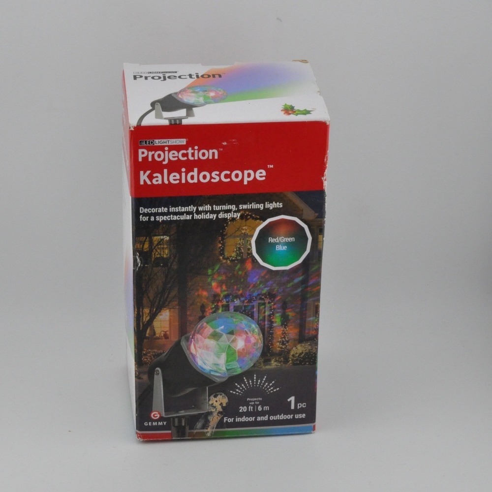 Gemmy Projection Kaleidoscope RGB New LED LightShow Holiday Projector 88579